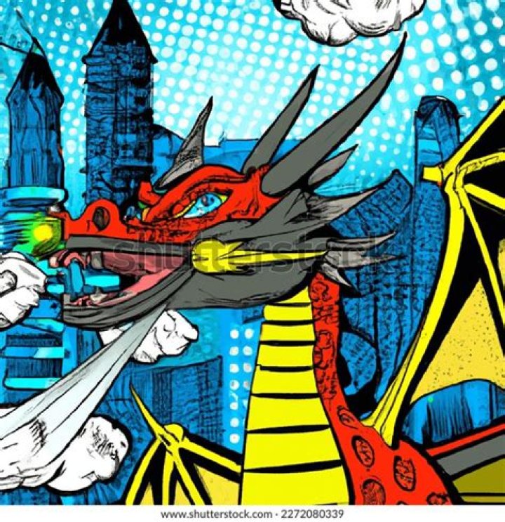 Delve Into The Vibrant Realm Of Pop Art Dragons