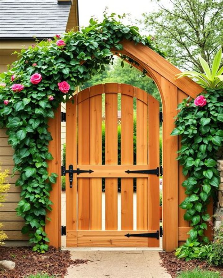 Durable Wooden Gate Archways For Elegant Entryways