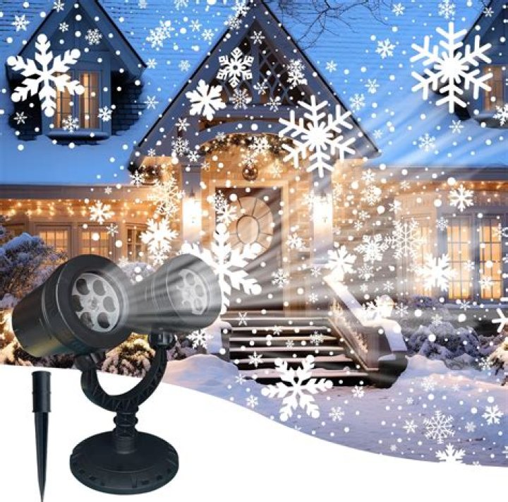 Majestic Falling Snowflake Lights For A Winter Wonderland