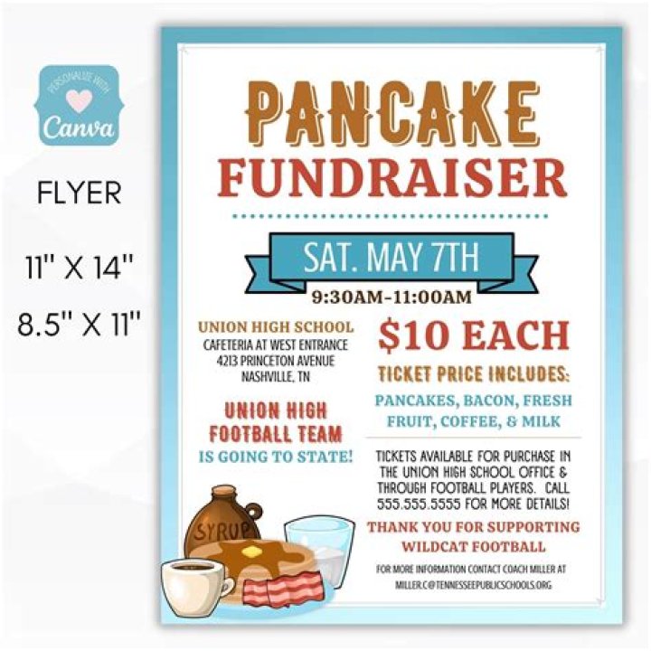 The Ultimate Guide To Creating A Pancake Fundraiser Flyer That Sells!